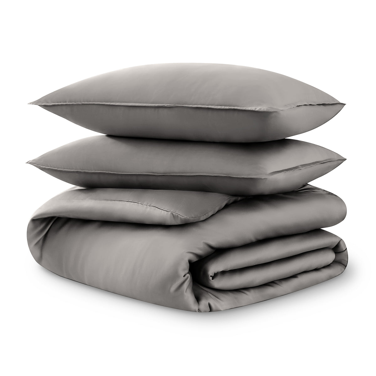 Tencel duvet cover set on a white background
