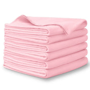 A stack of flannel receiving blankets