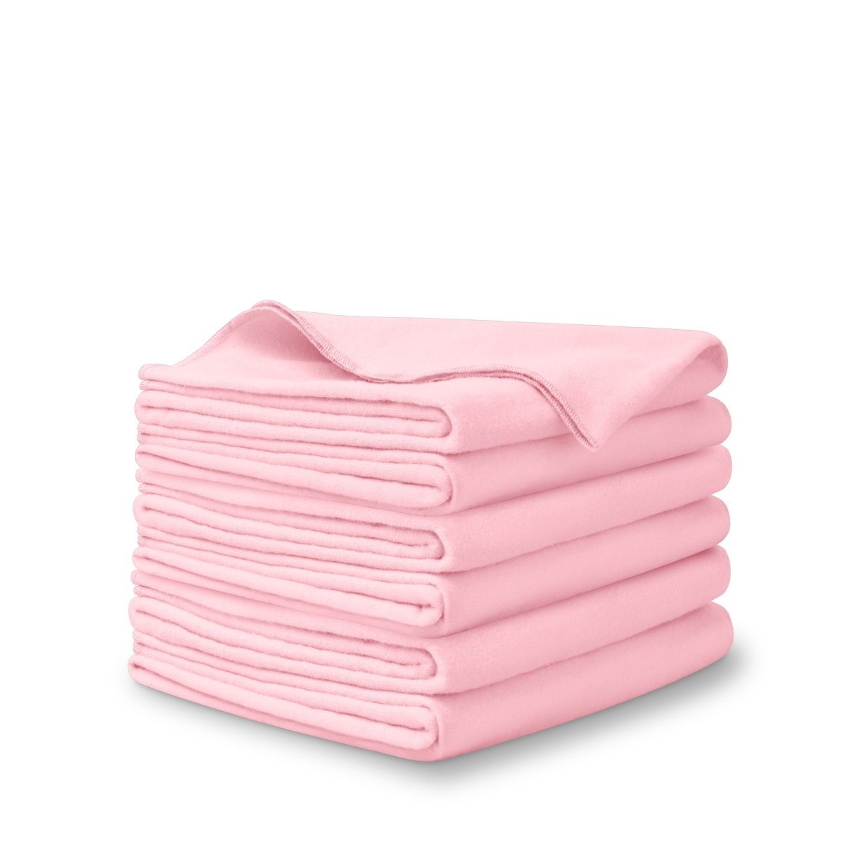 A stack of flannel receiving blankets