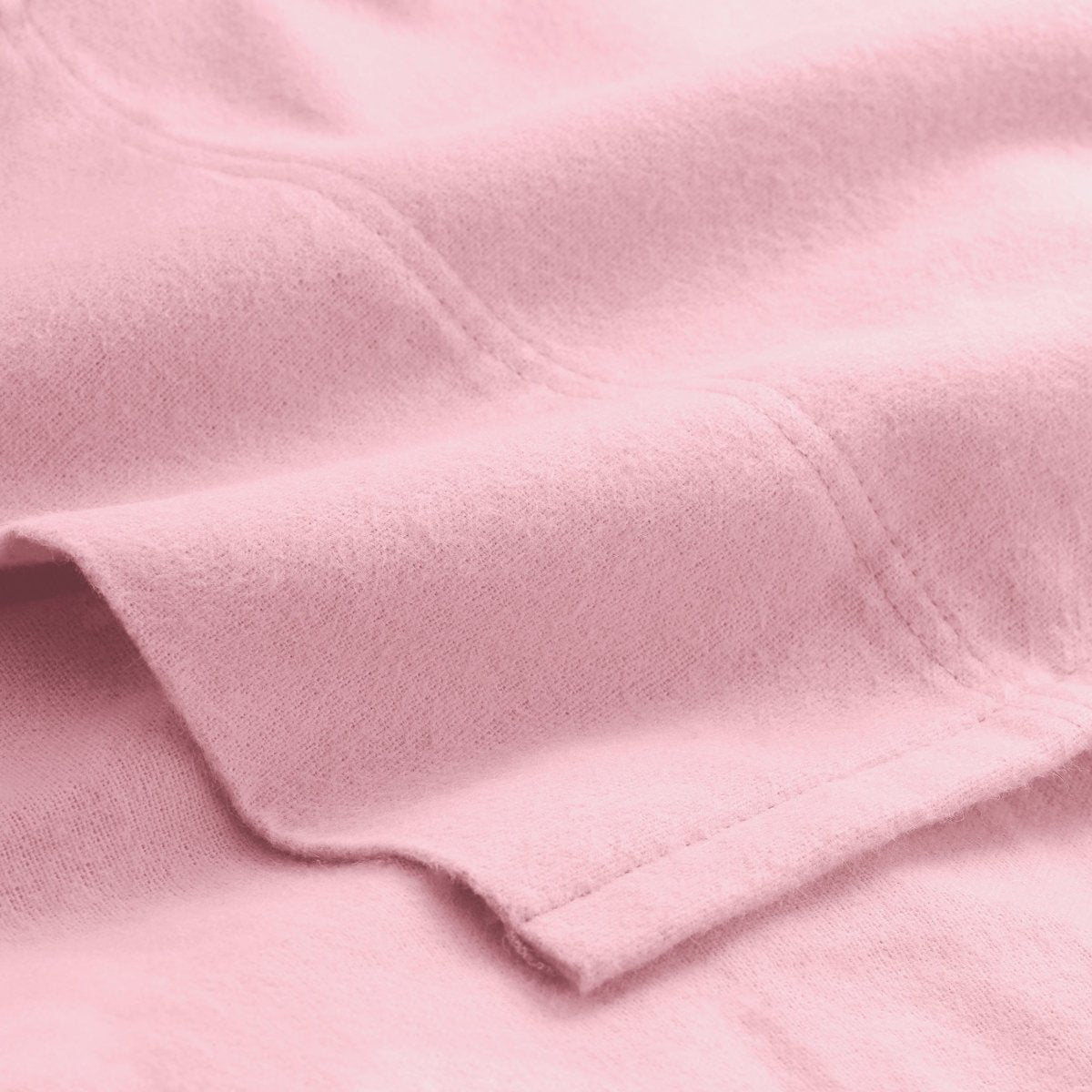 Close-up of flannel fabric with a focus on texture and color.
