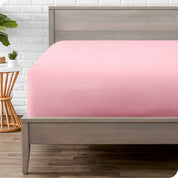 A fitted sheet on a mattress