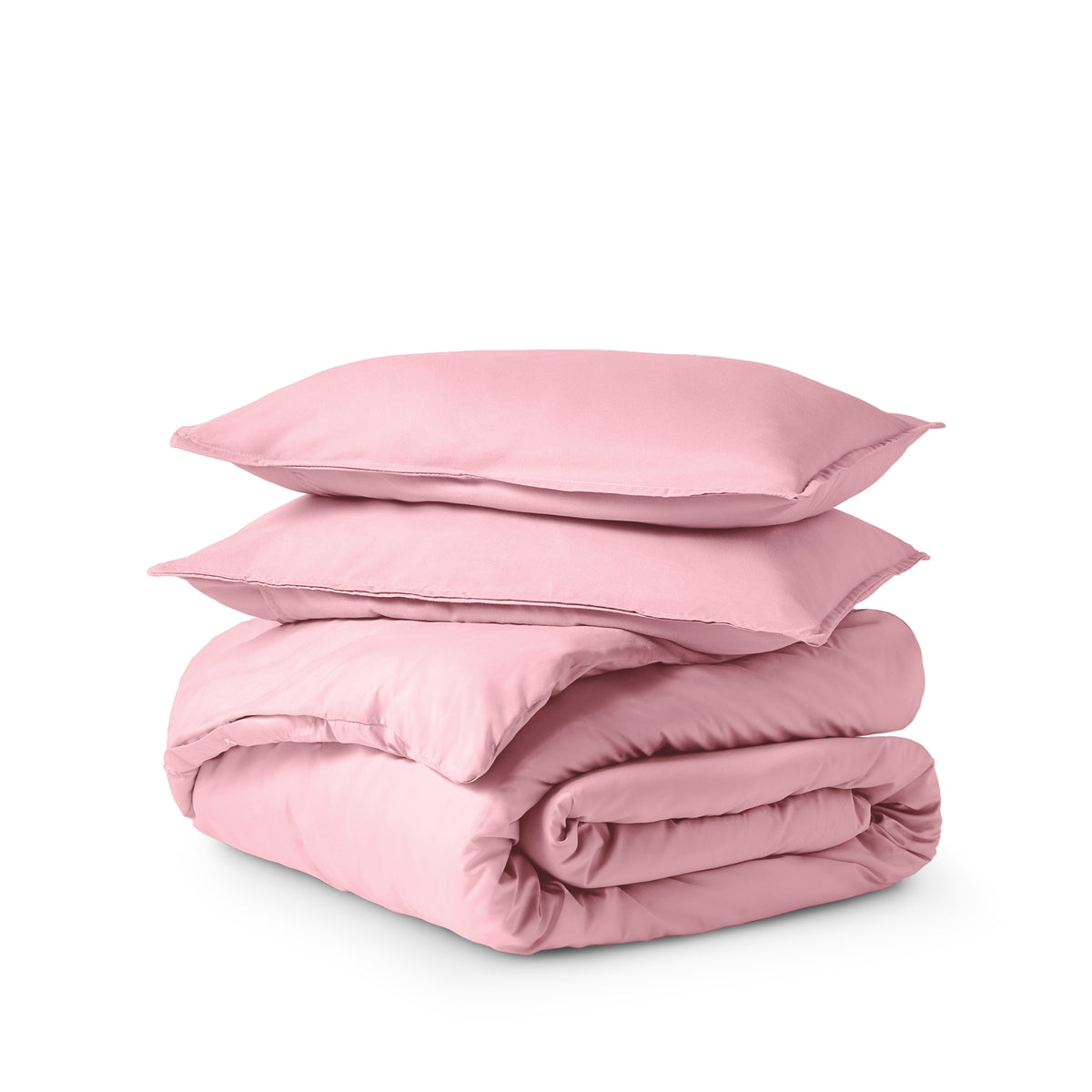 Ultra soft duvet cover folded and stacked