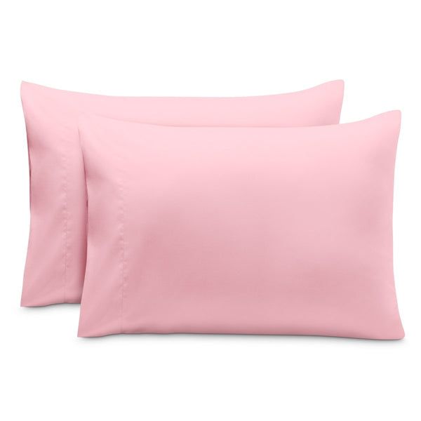 2 pillowcases on pillows