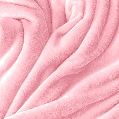 Close up of the soft textured microplush blanket