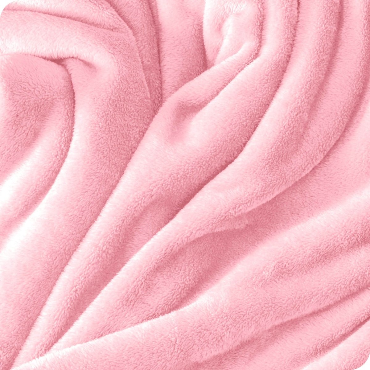 Close up of a microplush blanket
