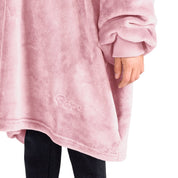 Close up of the side pocket on the wearable blanket