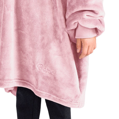 Close up of the side pocket on the wearable blanket