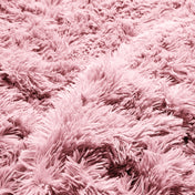 Close-up of a shaggy duvet cover