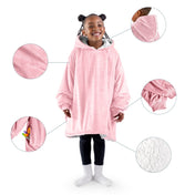 Close up of features of the wearable blanket