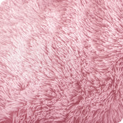 Close up of the soft texture of a shaggy faux fur sherpa blanket