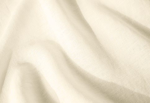 Closeup of cream Linen fabric swatch