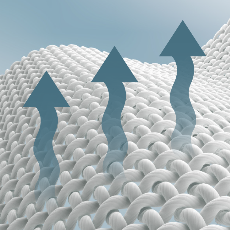 Three blue arrows pointing upwards on a textured surface with a light blue background