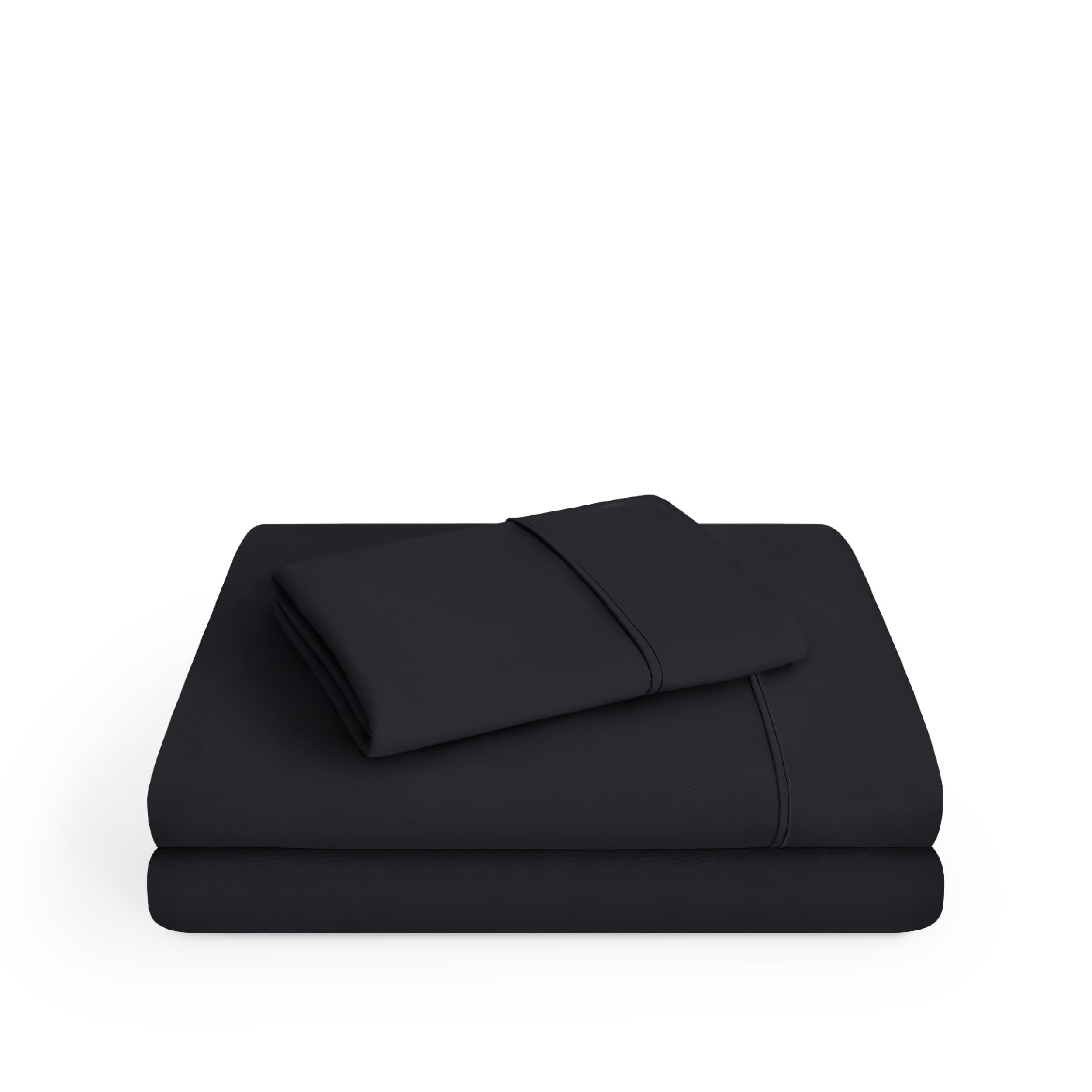 Microfiber sheets folded and stacked