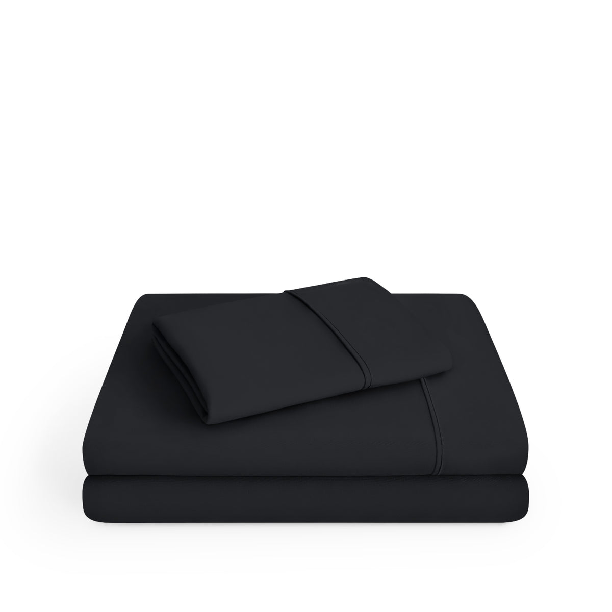 Microfiber sheets folded and stacked
