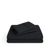 Microfiber sheets folded and stacked
