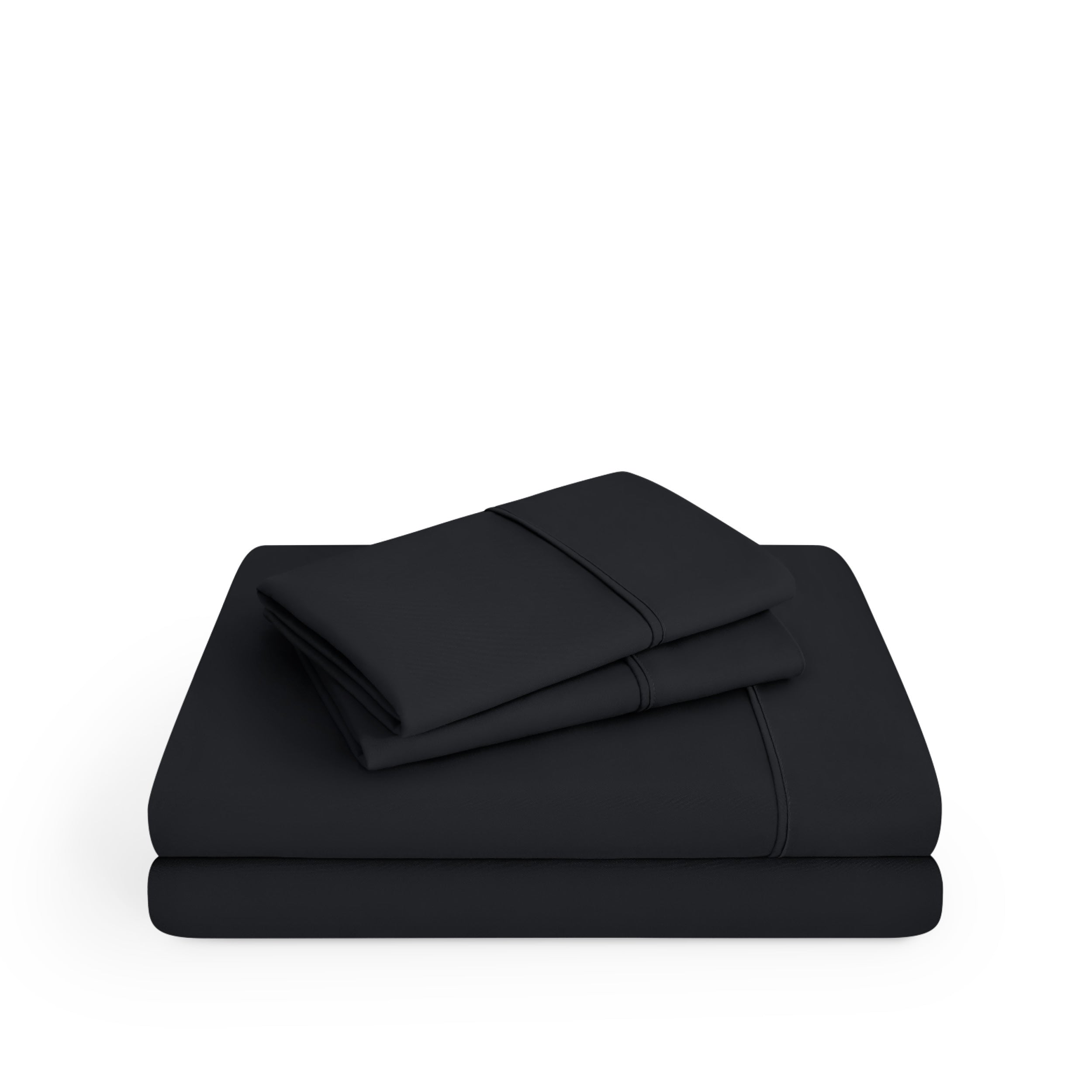 Microfiber sheets folded and stacked