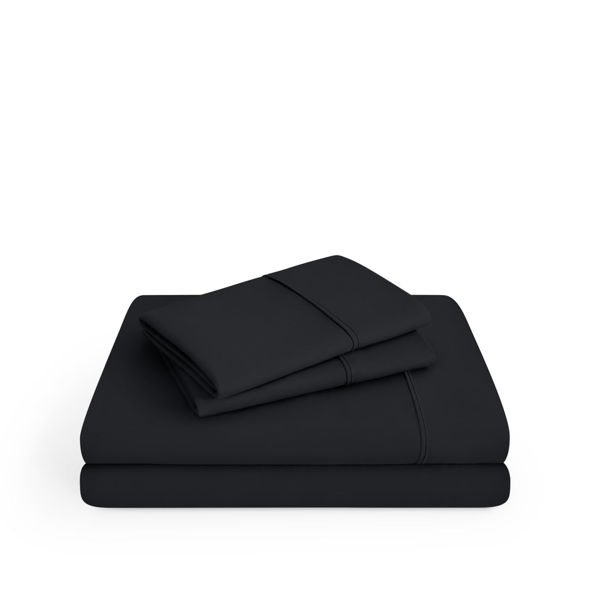 Microfiber sheets folded and stacked