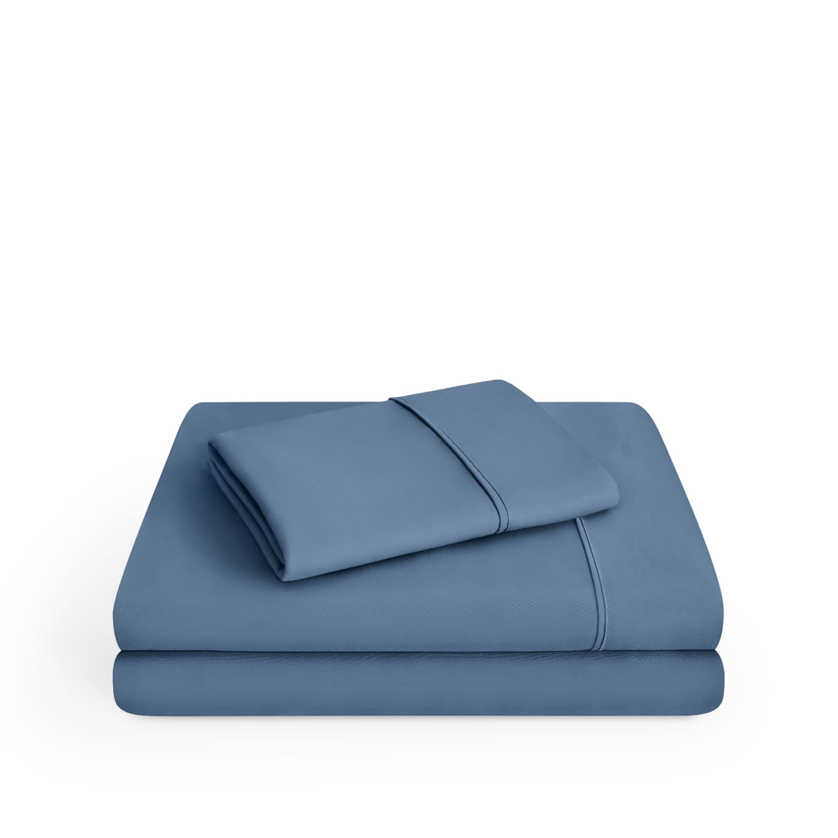 Microfiber sheets folded and stacked