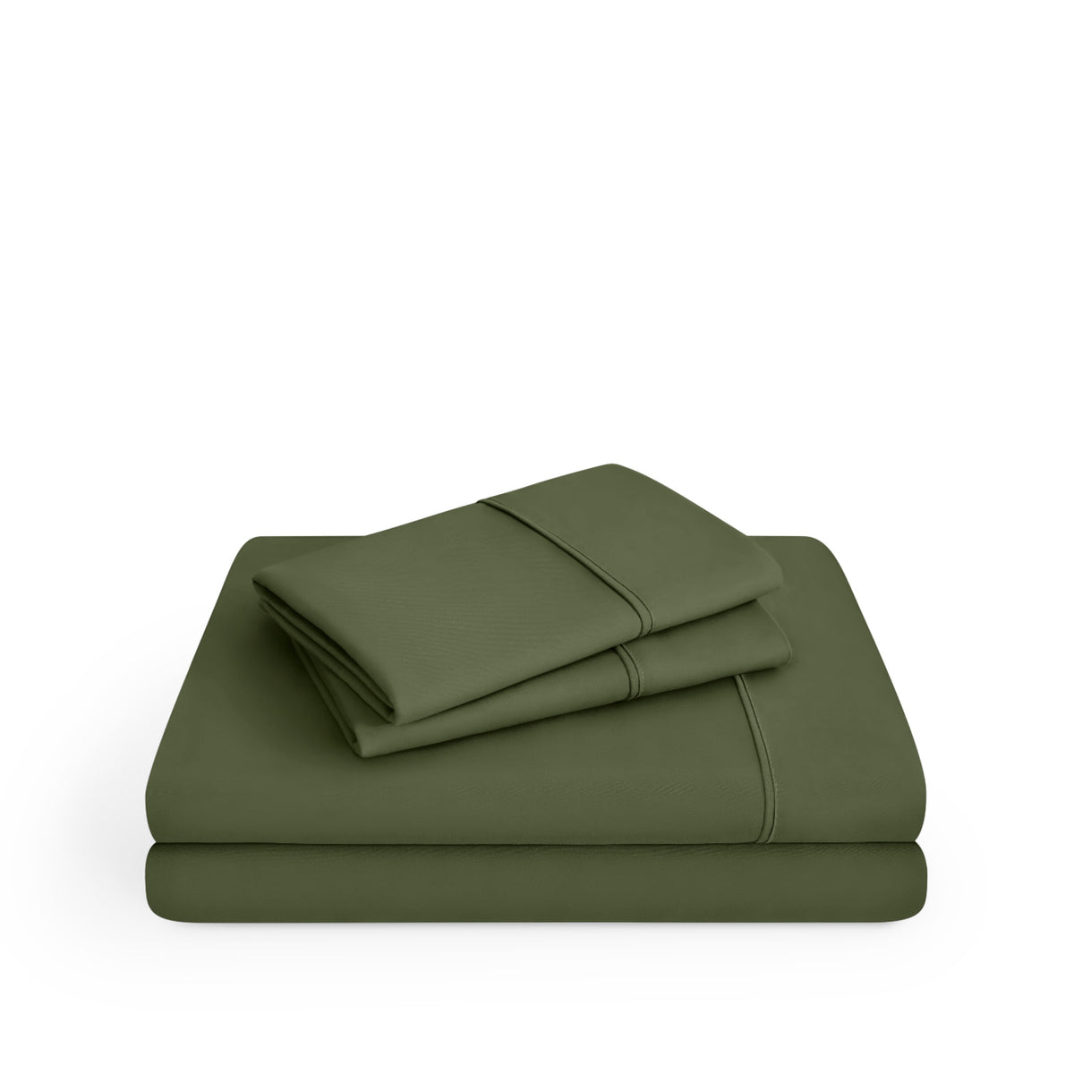 Microfiber sheets folded and stacked