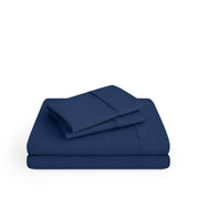 Microfiber sheets folded and stacked