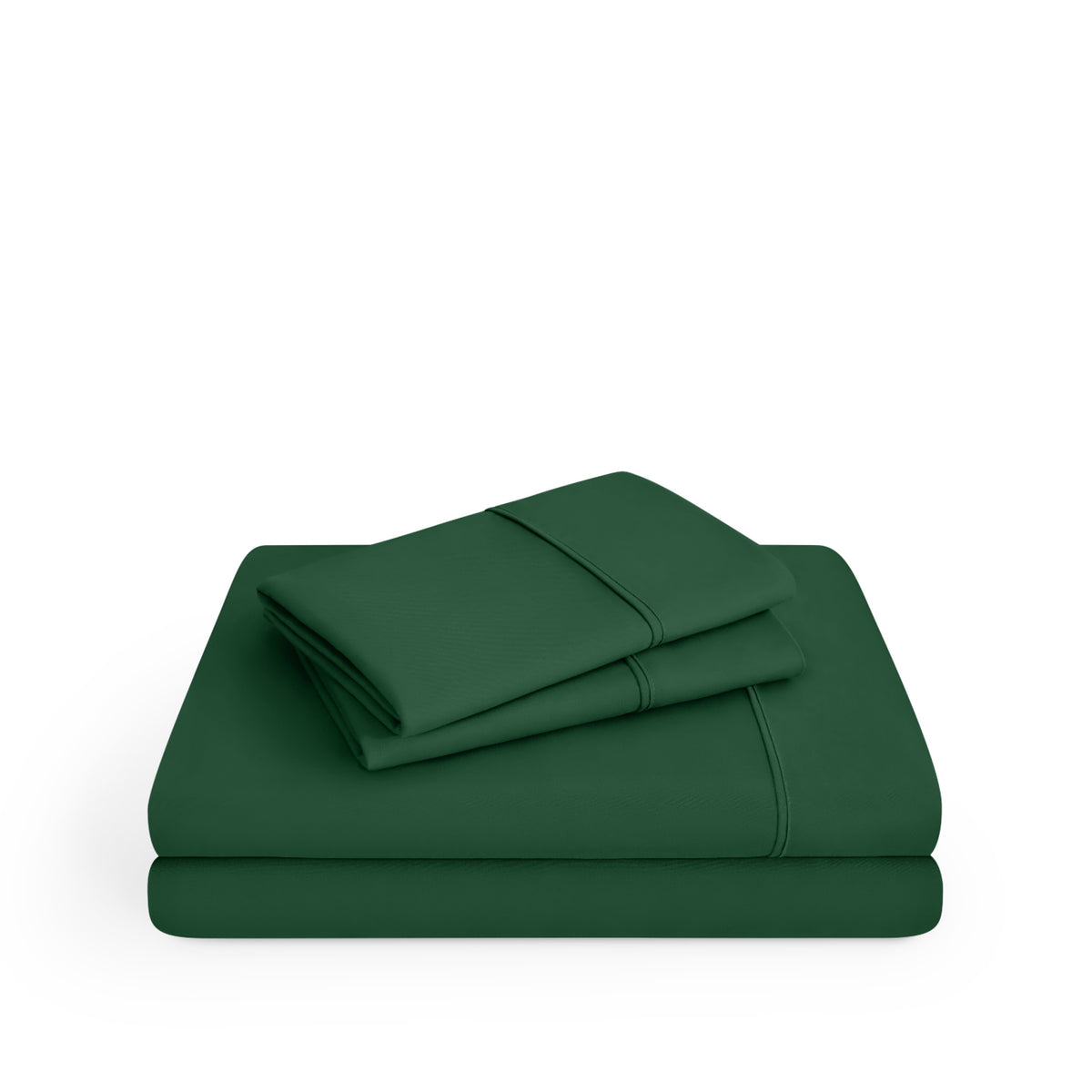 Microfiber sheets folded and stacked