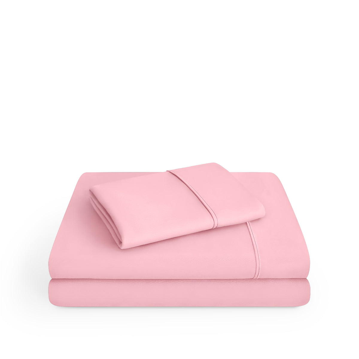 Microfiber sheets folded and stacked