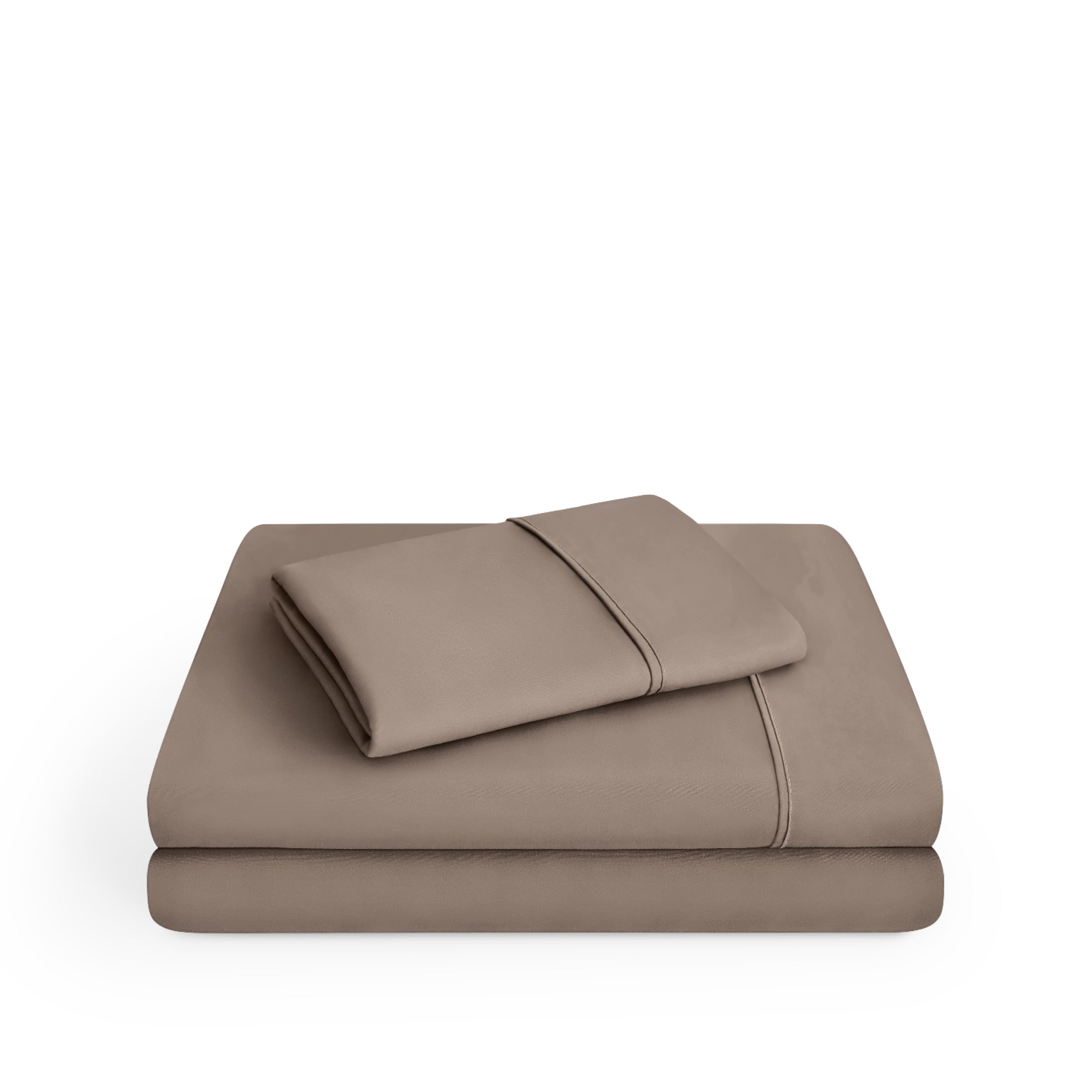 Microfiber sheets folded and stacked