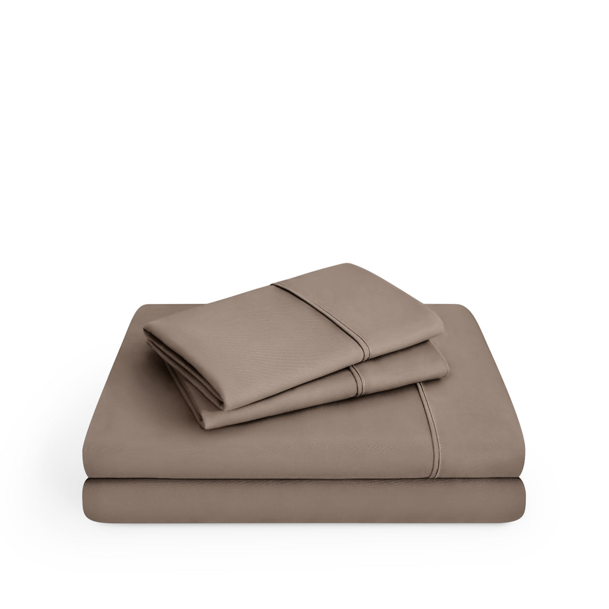 Microfiber sheets folded and stacked