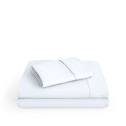 Microfiber sheets folded and stacked