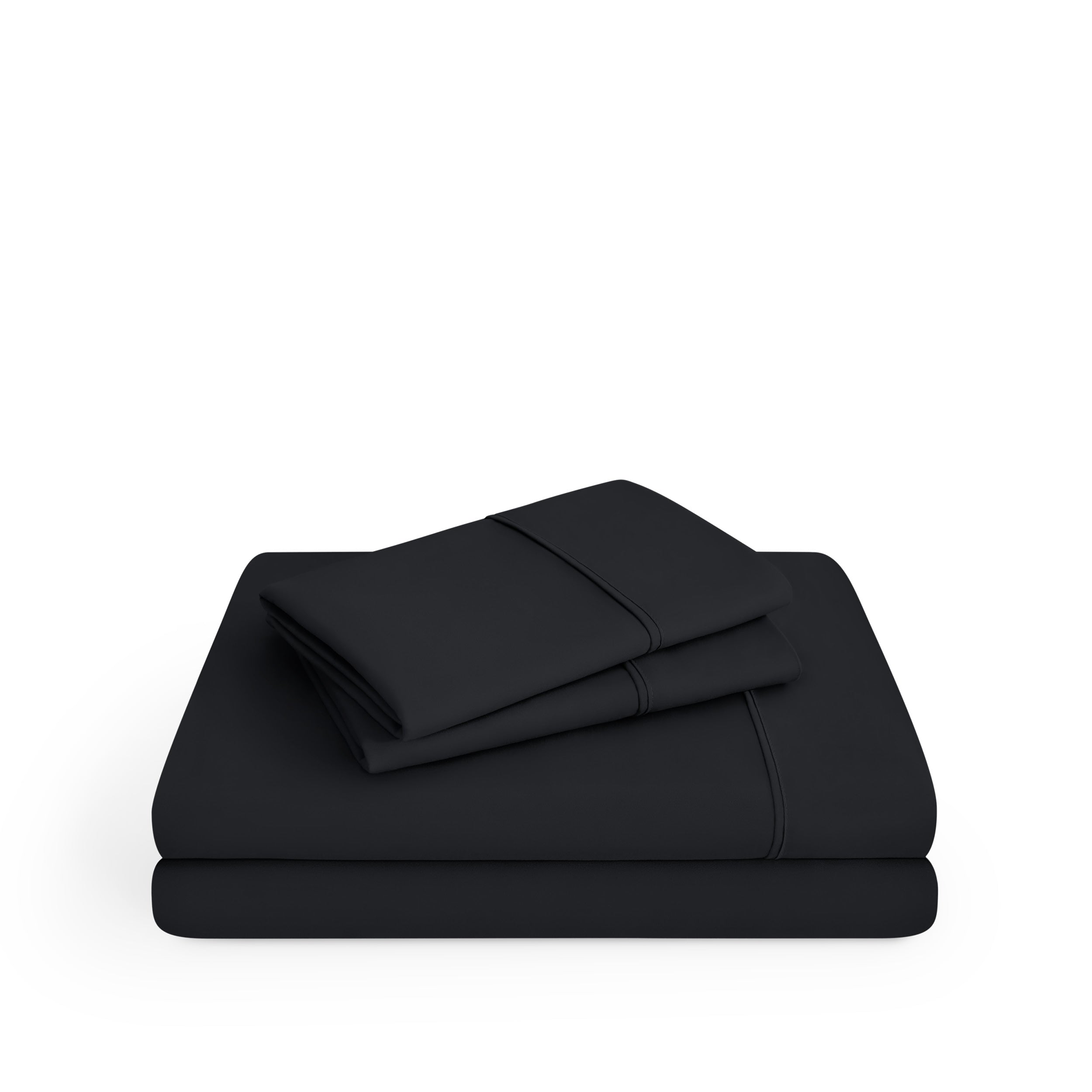 Microfiber sheet set on a white background