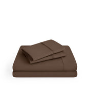 Microfiber sheet set on a white background