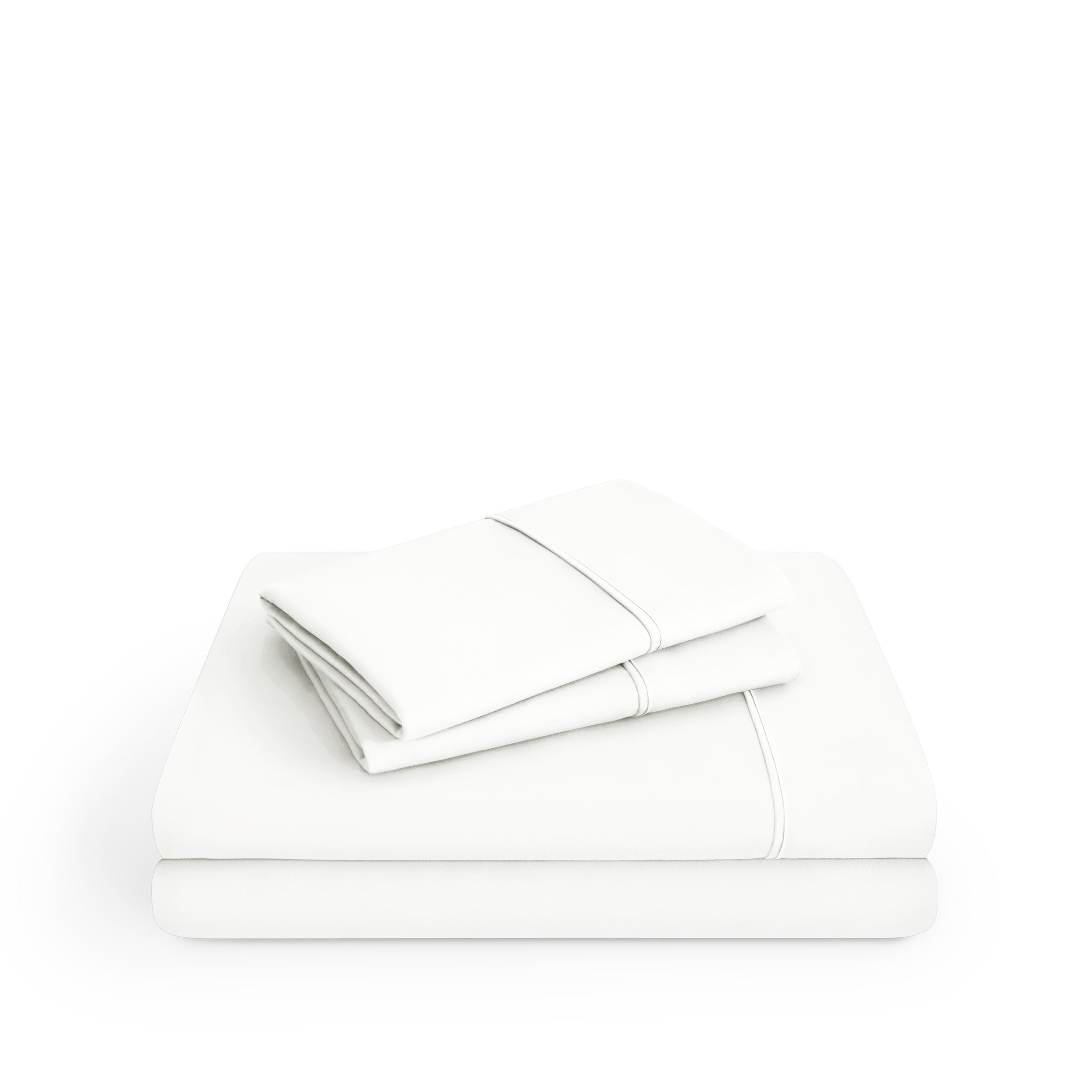 Microfiber sheet set on a white background