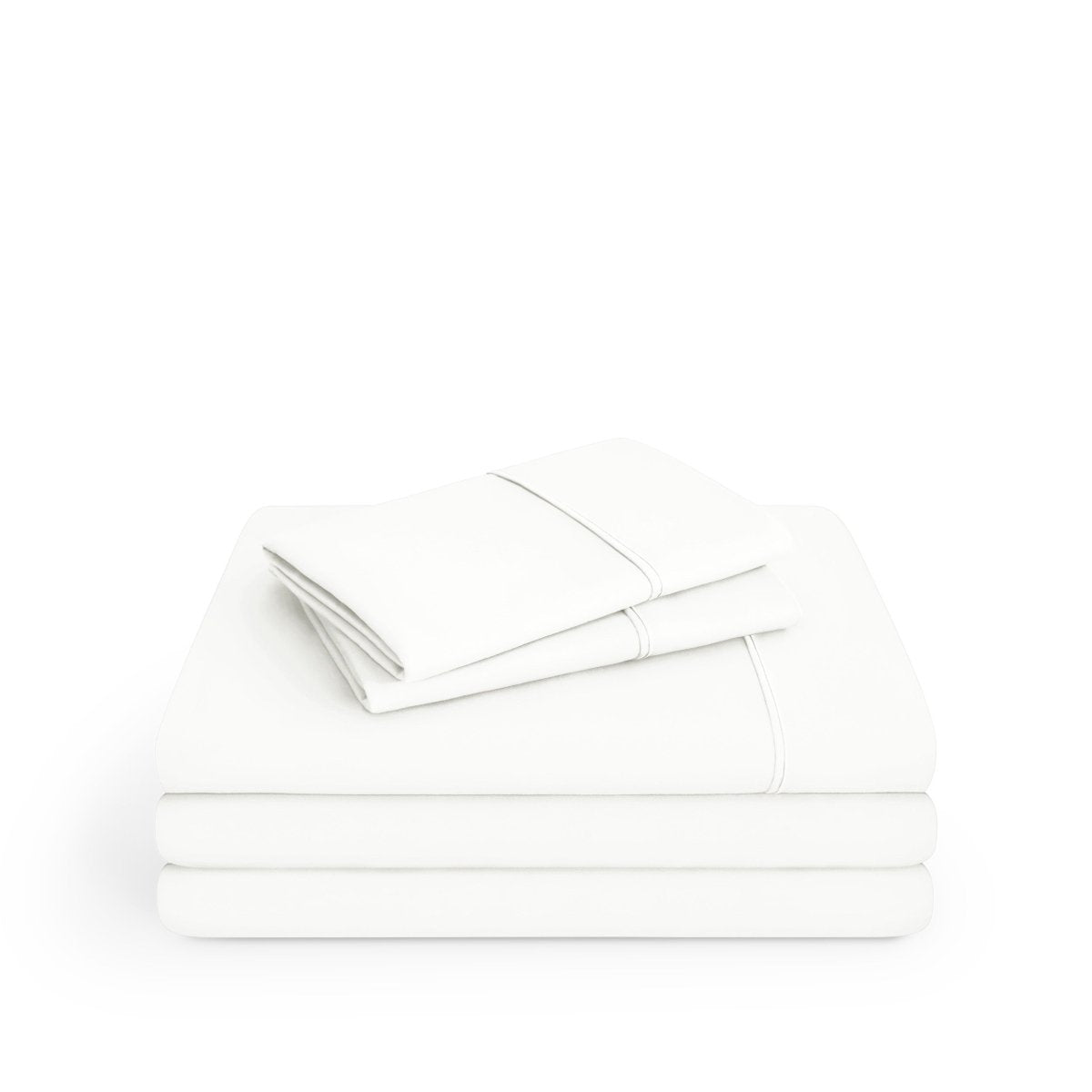 Microfiber sheet set on a white background