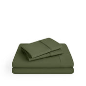 Microfiber sheet set on a white background