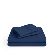 Microfiber sheet set on a white background