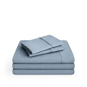 Microfiber sheet set on a white background