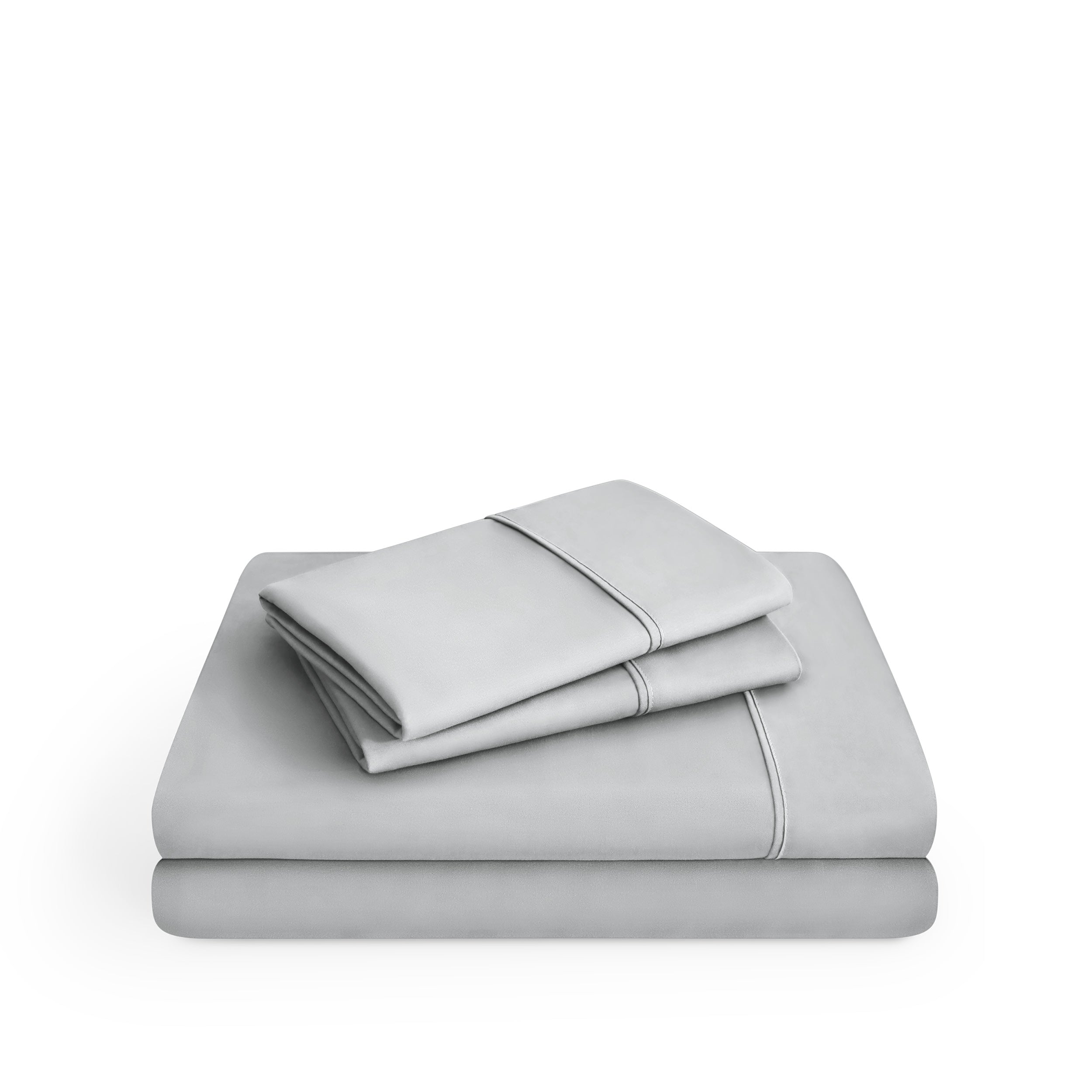 Microfiber sheet set on a white background