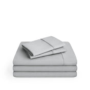 Microfiber sheet set on a white background