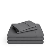 Microfiber sheet set on a white background