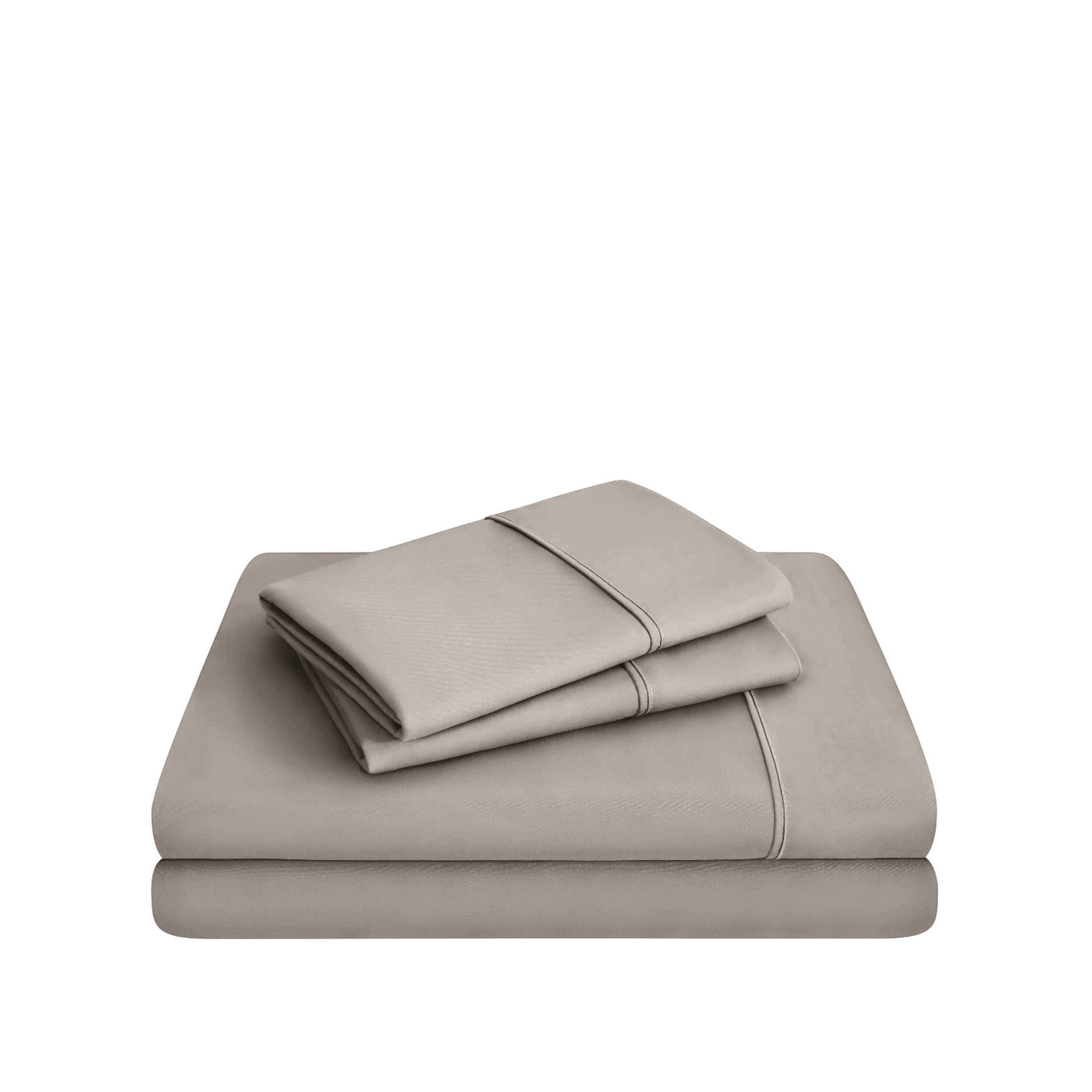 Microfiber sheet set on a white background