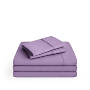 Microfiber sheet set on a white background