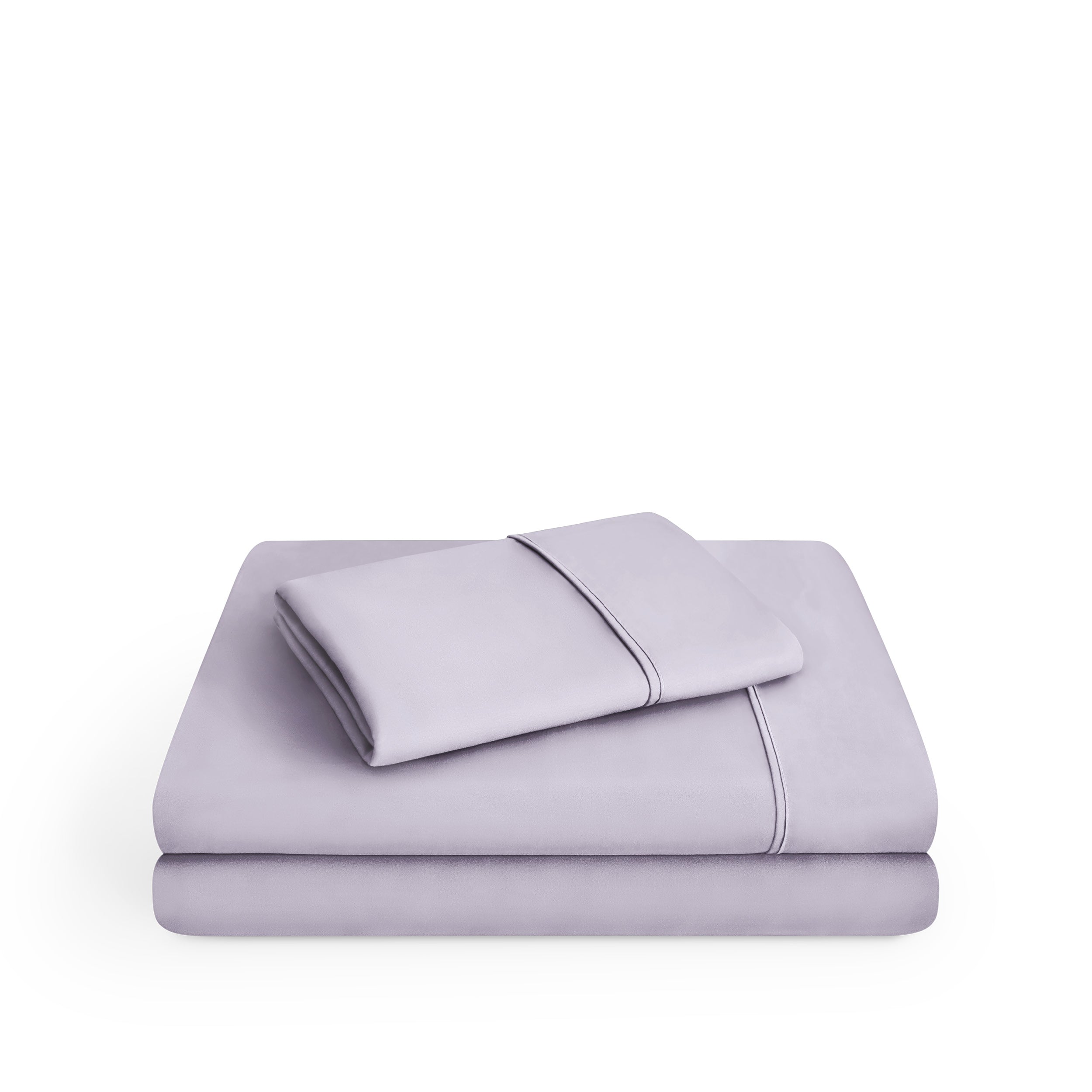 Microfiber sheet set on a white background
