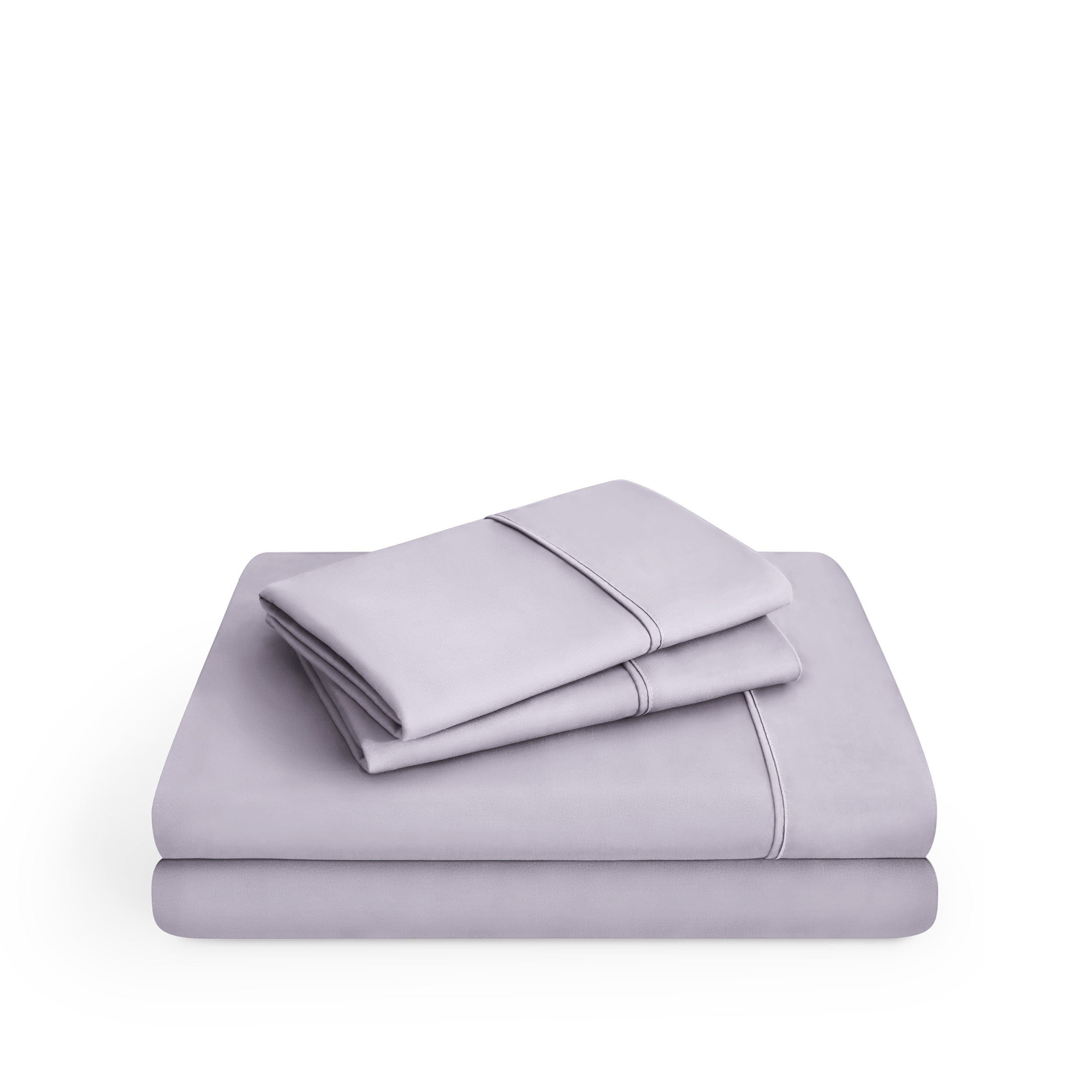 Microfiber sheet set on a white background