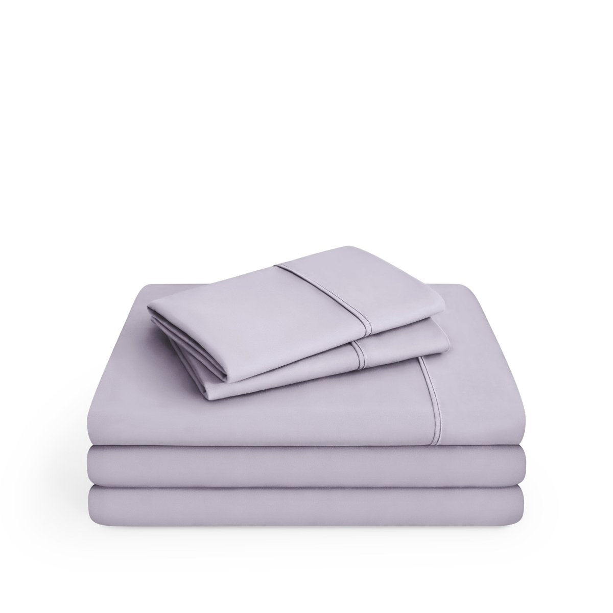 Microfiber sheet set on a white background