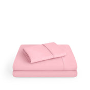 Microfiber sheet set on a white background