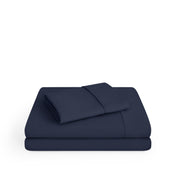 Microfiber sheet set on a white background