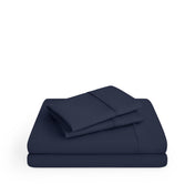 Microfiber sheet set on a white background