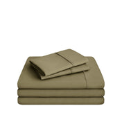 Microfiber sheet set on a white background