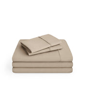 Microfiber sheet set on a white background