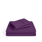 Microfiber sheet set on a white background